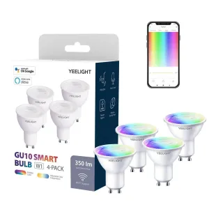 Smart žárovka LED Yeelight GU10 dimmable (biała) 4szt