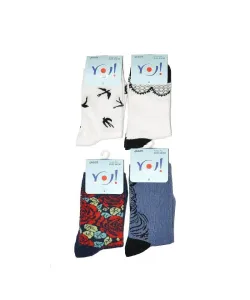 YO! Jazzy Girls SK-06 31-42 A'6 mix dětské ponožky, 31-34, mix kolor