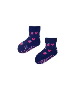 YO! SKF-0005G Girl s přehnutým froté ABS 17-26 Dětské ponožky, 31-34, mix kolor-mix vzor