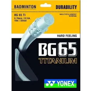 Yonex BG 65 Ti, 0,70mm, 10m, WHITE
