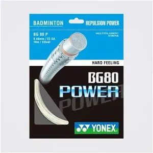Yonex BG 80 Power, 0,68mm, 10m, WHITE