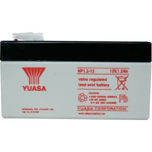 YUASA 12V 1.2Ah bezúdržbová olověná baterie NP1.2-12