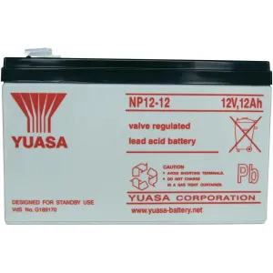 YUASA 12V 12Ah bezúdržbová olověná baterie NP12-12