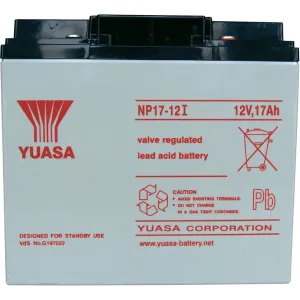 YUASA 12V 17Ah bezúdržbová olověná baterie NP17-12