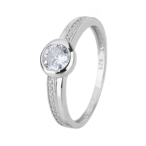 Stříbrný prsten SOLITÉR něžný Velikost prstenu: 50