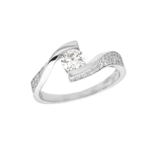 Stříbrný prsten SOLITÉR Velikost prstenu: 52 #2112580