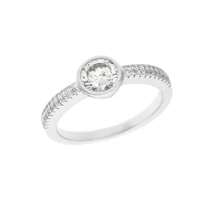 Stříbrný prsten SOLITÉR Velikost prstenu: 54 #2112593