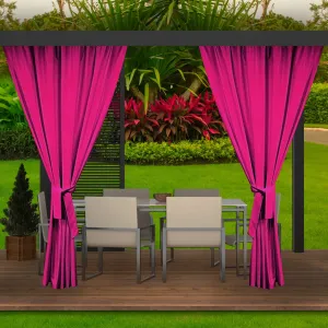 Luxusní hotový růžový zahradní závěs do altánku 155x240 cm #4853947