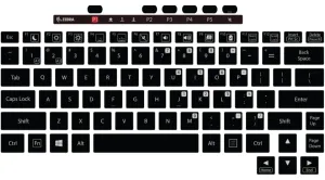 Zebra KYB-ET8X-2IN1-ES1-01 keyboard, ES
