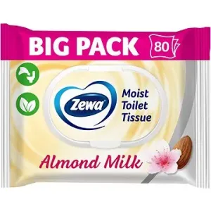 ZEWA Almond Milk vlhčený toaletní papír Big Pack (80 ks)