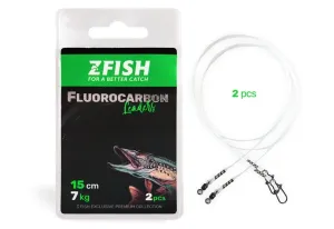 Zfish Lanko Fluorocarbon Leader 2ks - 20cm/12kg
