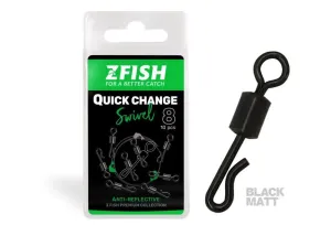 Zfish Obratlík Quick Change Swivel Matt - vel.8/28kg