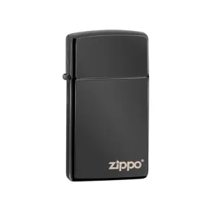 Zippo benzínový zapalovač Ebony ™ Slim®  tmavě šedý