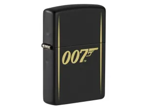 Zippo James Bond 007 benzínový zapalovač, černý matný