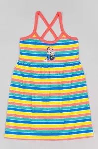 Dětské bavlněné šaty zippy oranžová barva, mini #5862771