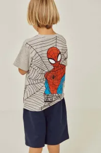 Dětské bavlněné tričko zippy x Spiderman šedá barva, s potiskem #5067800
