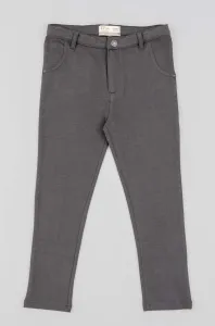 Dětské kalhoty zippy šedá barva, hladké