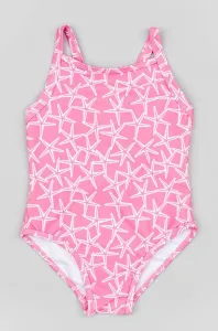 Jednodílné plavky pro miminko zippy růžová barva