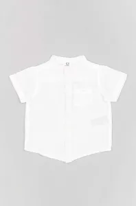 Kojenecká košile zippy bílá barva #5406593
