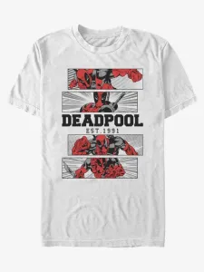 ZOOT.Fan Marvel Deadpool 4 Panel 2 Tone Triko Bílá