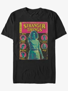 ZOOT.Fan Netflix Komiksová obálka Stranger Things Triko Černá #2820449