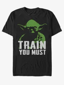ZOOT.Fan Star Wars Yoda Train You Must Triko Černá