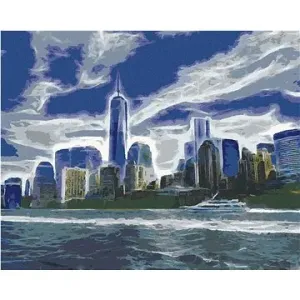 Abstraktní Manhattan, 40×50 cm, bez rámu a bez vypnutí plátna