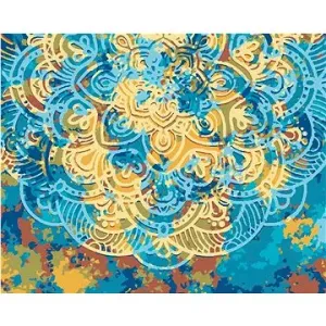 Mandala plná barev, 80×100 cm, vypnuté plátno na rám