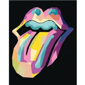 Pop-art ikona rolling stones, 80×100 cm, vypnuté plátno na rám