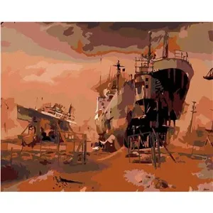 Malování podle čísel - Rozestavěné lodě