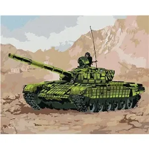 Tank ve válce v horách
