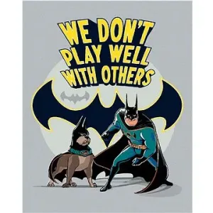 Batman a ace (DC Liga supermazlíčků), 40×50 cm, bez rámu a bez vypnutí plátna