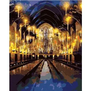 Bradavická velká síň (Harry Potter), 40×50 cm, vypnuté plátno na rám