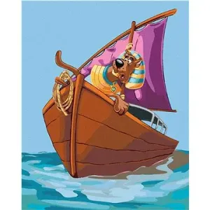 Faraon Scooby v lodi (Scooby Doo), 40×50 cm, bez rámu a bez vypnutí plátna