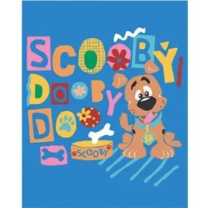 Plakát Scooby s miskou (Scooby Doo), 40×50 cm, vypnuté plátno na rám