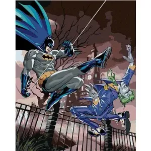 Zuty - Batman a joker v boji, 40×50 cm