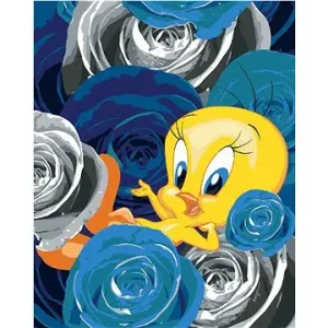 Zuty - Tweety a růže (looney tunes), 40×50 cm