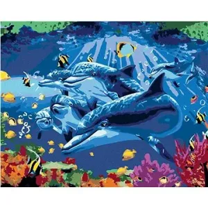 Podmořský svět, 80×100 cm, vypnuté plátno na rám