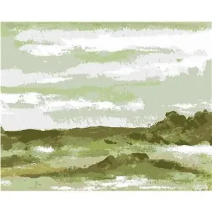 Zelená krajina (Haley Bush), 40×50 cm, bez rámu a bez vypnutí plátna
