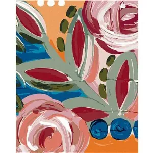 Barevné květiny 2 (Haley Bush), 80×100 cm, bez rámu a bez vypnutí plátna