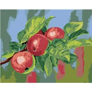 Jabloň, 40×50 cm, vypnuté plátno na rám