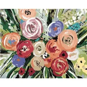 Kytice růží (Haley Bush), 40×50 cm, vypnuté plátno na rám