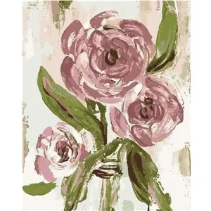 Růže ve váze (Haley Bush), 40×50 cm, bez rámu a bez vypnutí plátna