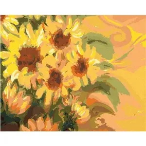 Sluníčkové slunečnice, 80×100 cm, vypnuté plátno na rám