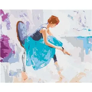 Dívka baletkou, 80×100 cm, bez rámu a bez vypnutí plátna