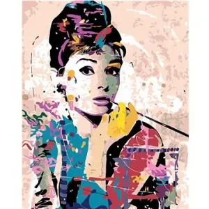 Malování podle čísel - Audrey Hepburn