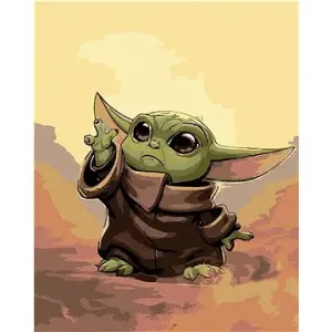 Malování podle čísel - Baby Yoda