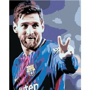 Malování podle čísel - Messi v dresu