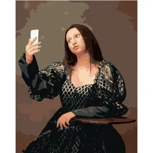 Malování podle čísel - Mona Lisa selfie