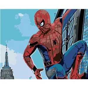 Malování podle čísel - Spiderman ve městě